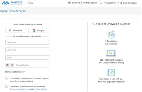 How to Open an Avatrade Demo Account .